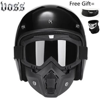 free shipping motorcycle scooter open face helmet dot ce black large matte white