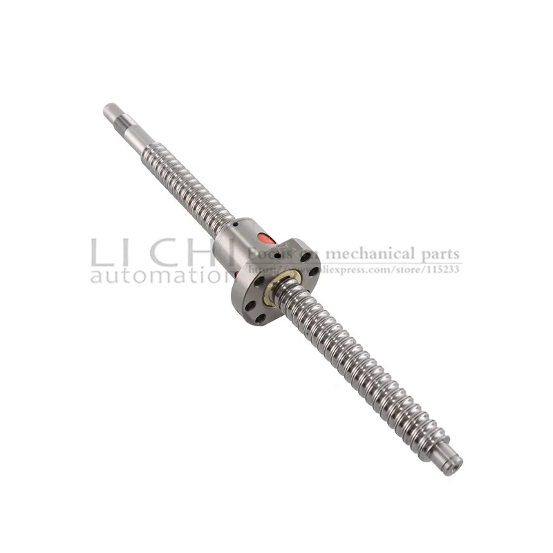 SFU1605 200 250 300 350 400 450 500 550 600 650 мм шариковый винт с фланцем, гайка BK/BF12 конец механической обработке CNC