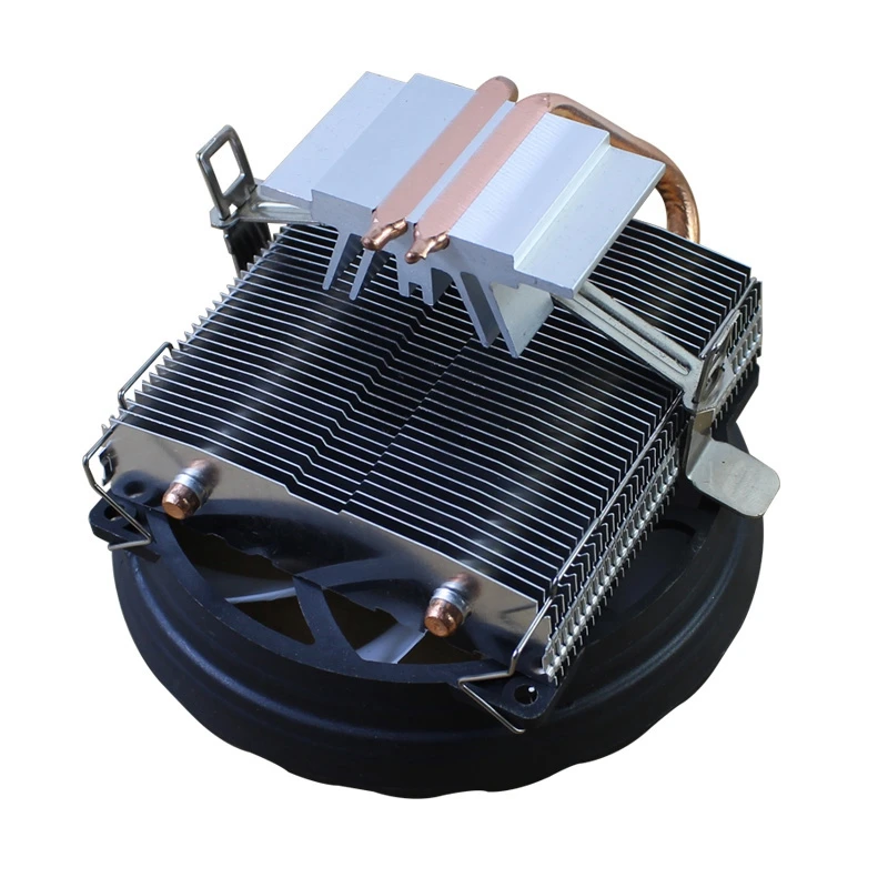 

LANSHUO 2 Copper Tube Downward Blowing Type 775AMD1155 Desktop Computer Radiator (212 Horizontal Tower 3 Wires Without Lights)