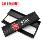 12 шт., Наплечные накладки на ремень безопасности для стайлинга автомобиля Fiat Viaggio Abarth Punto 124 125 500 Panda Bravo, аксессуары для интерьера автомобиля