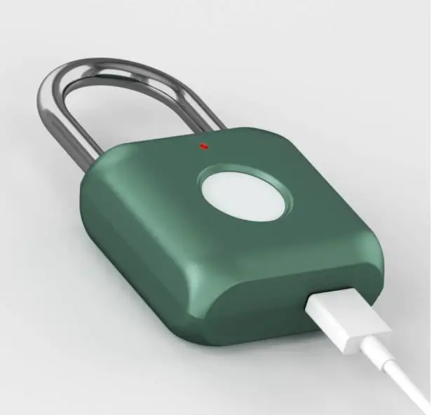 Новейший умный замок висячий замок xiaomi с отпечатком пальца USB Перезаряжаемый дверной замок с отпечатком пальца Умный Замок быстро разблокируется