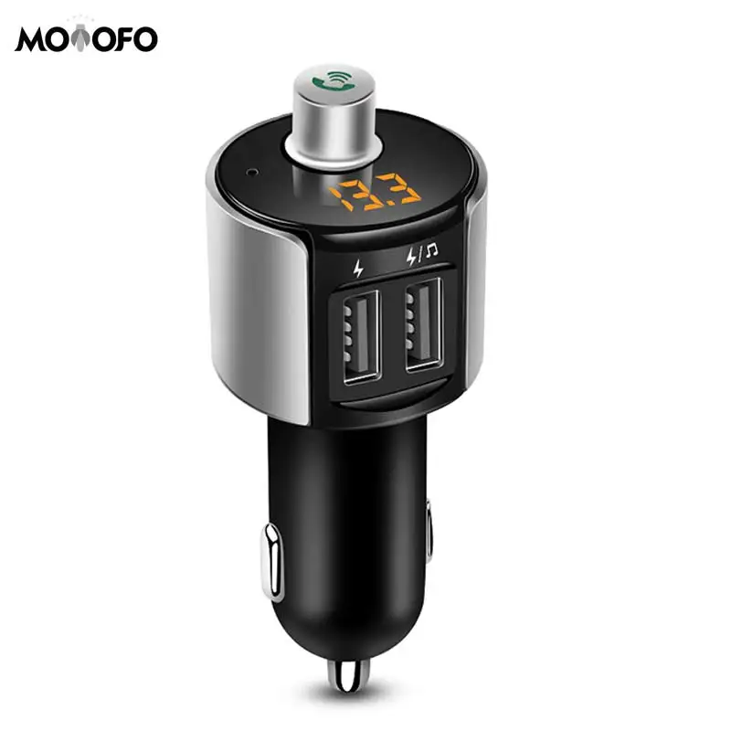 Автомобильный FM-передатчик Bluetooth 5 В/3 4 А зарядное устройство с двумя USB-портами