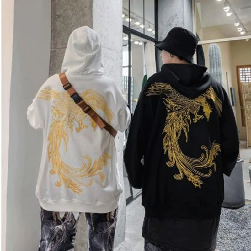 Новинка 2019 модные мужские толстовки китайский стиль большие размеры уличная