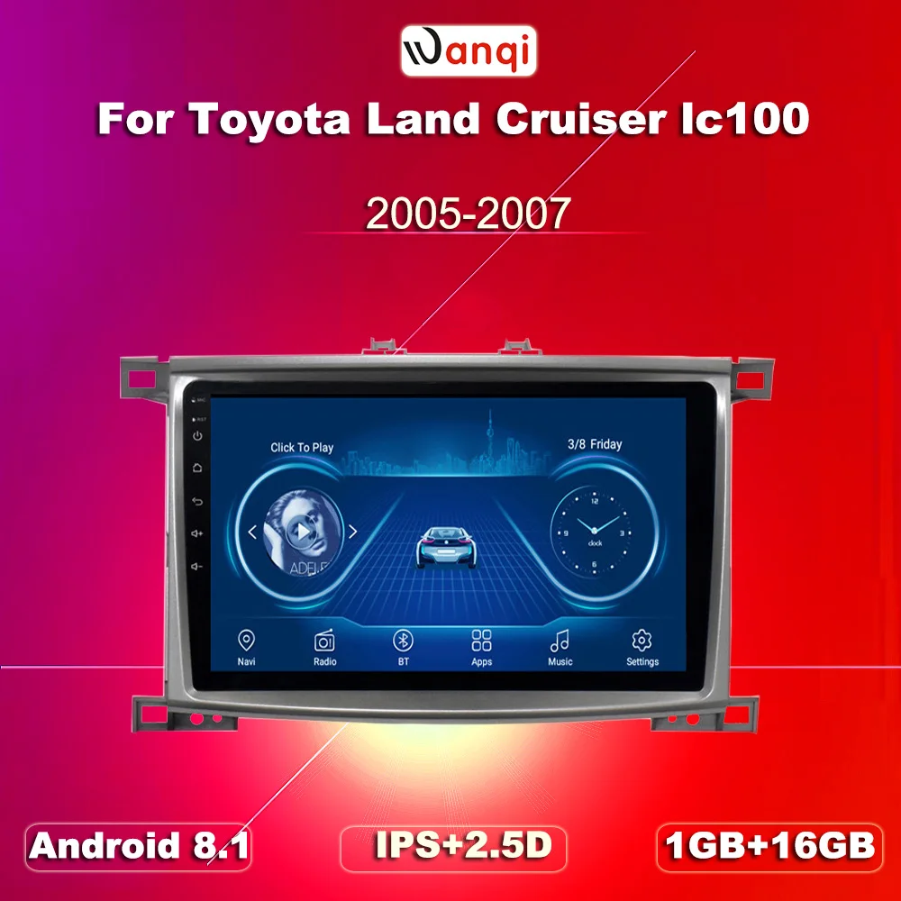 Android 9. 0 2.5D Закаленное HD Сенсорное 9 дюймов радио для Toyota Land Cruiser 8 1 с поддержкой