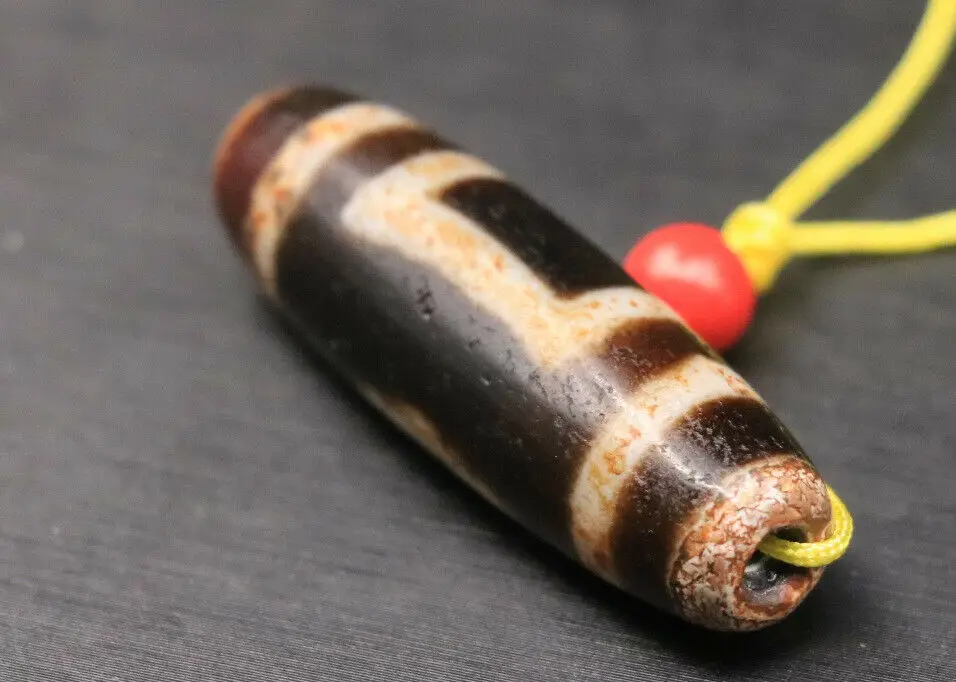 Бусидны Super Energy Тибетский Старый Агат небесные и земли Зи амулет 37 мм LLZB LKbrother Talisman