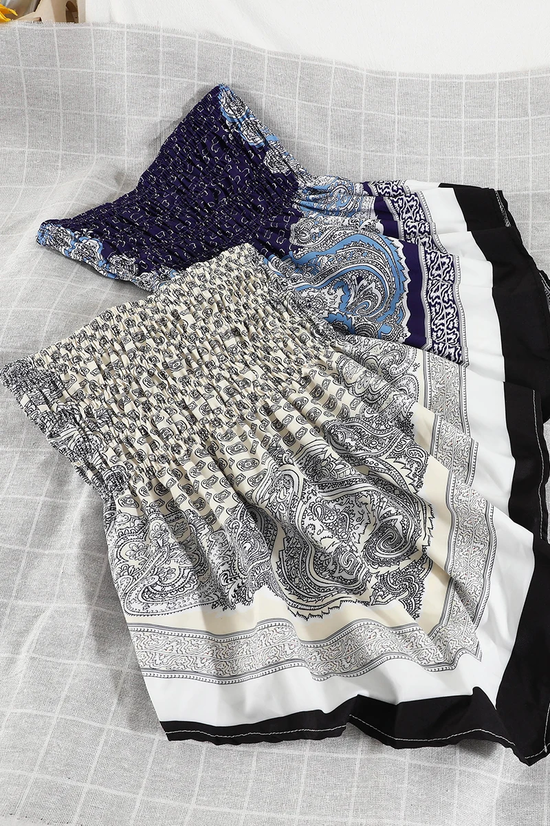 Sling Vintage Printed Irregular Inner Wear Outer Wear Top Plus Size Clothing for Women Sexy Hollow Out Bandage Female Camisole