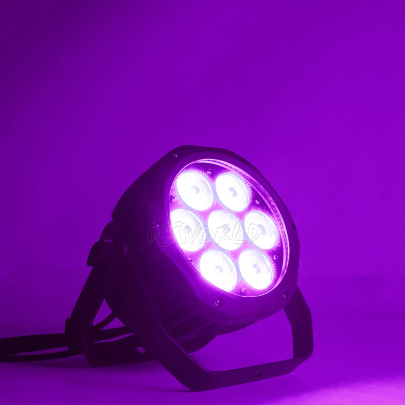 Легко носить с собой водонепроницаемый светодиодный Par 7x12 Вт RGBW DMX сценический