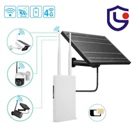 Waterproof 4G CPE WiFi Router 3G 4G SIM Card Solar Panel Powered Outdoor 4G LTE Router Kit CAT4 150Mbps For Home/Security Camera