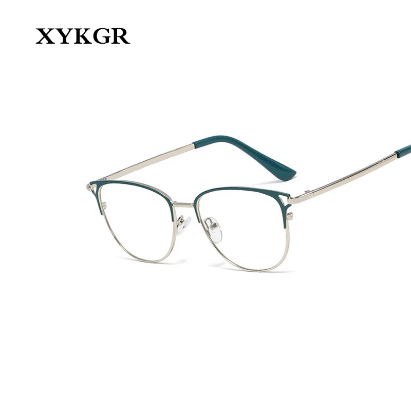 XYKGR новый тренд кошачий глаз металлическая оправа для очков девушек Ретро стиль