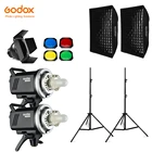 Вссветильник шка Godox MS300 600Ws 2x300Ws для фотостудии, софтбокс, стойка для светильник щения 280 см, дверь сарая, встроенные приемники для вспышки