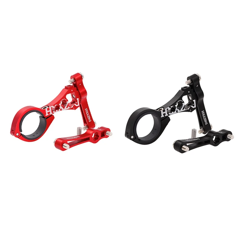 

Mzyrh 2Pcs Bicycle Double Water Bottle Cage Holder Mount Adapter Compatible Bike Seat Post Back - Black & Red
