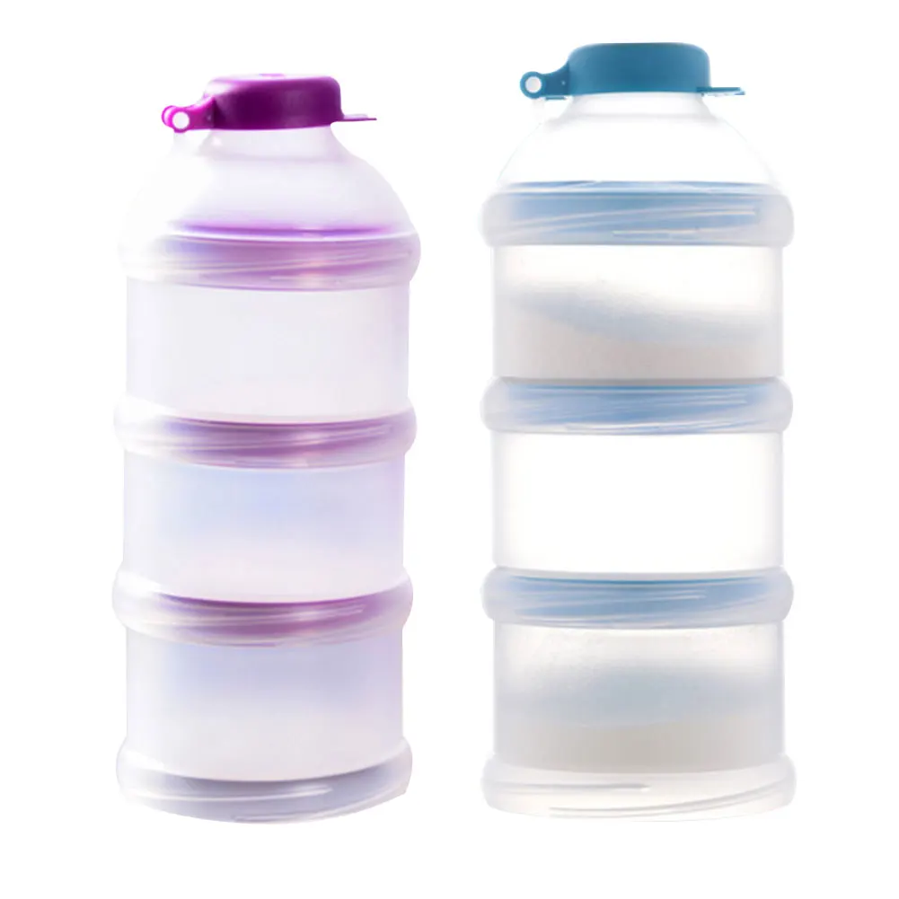 

Portable Milk Powder Formula Dispenser Food Container Storage Feeding Boxes for Baby Kids Toddler 3 Grid Baby Food Storage Box