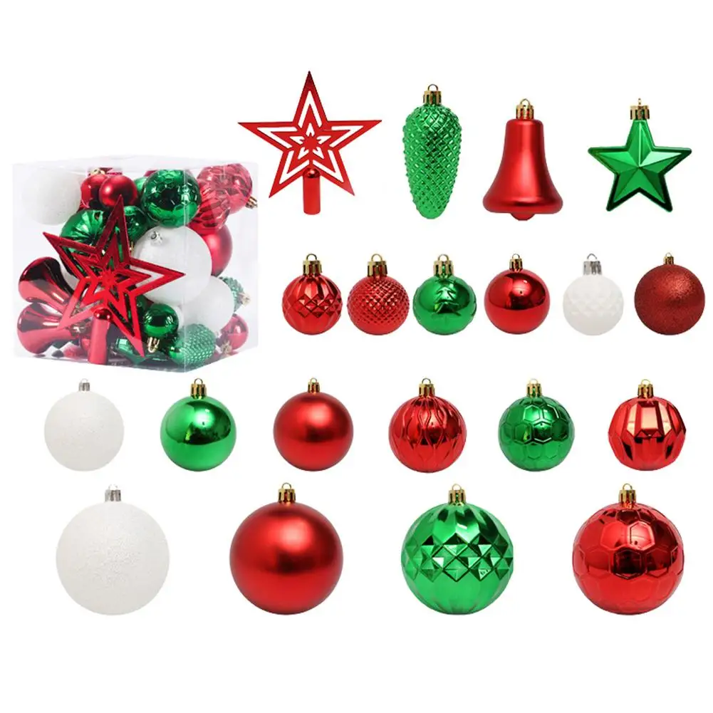 

Christmas Tree Ornament 45PCS Christmas Tree Ornaments Set Christmas Tree Ornament Assortment Set For Christmas Tree Holiday An