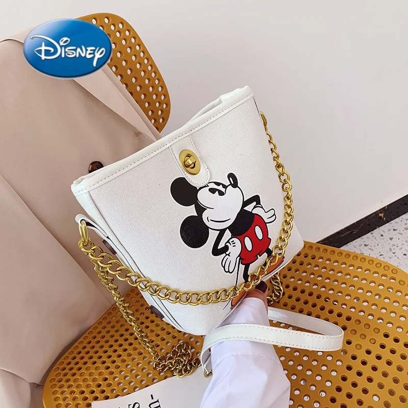 

New Disney Mickey Cartoon Woman Shoulder Bag Messenger Bag Casual Fashion Handbag Tote Bag Shopping Bag 2021 Female Bag Trend