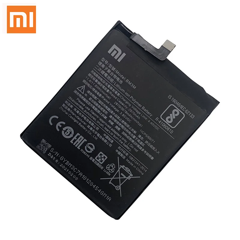 Xiaomi-bater&iacute;a Original Mi 100% BM3M para Xiaomi Mi9 SE, repuesto de tel&eacute;fono recargable de alta capacidad, 3070mAh, Akku-1