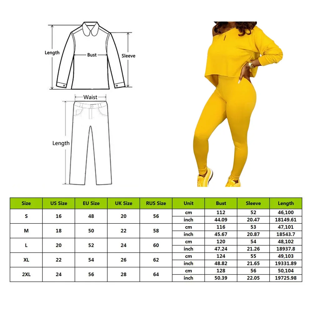 

Women Sets 2 Pcs Sweatsuit Pullover Crop Top Seamless Leggings Two Piece Tracksuits Sports Gym Suit Fitness Wokout Set
