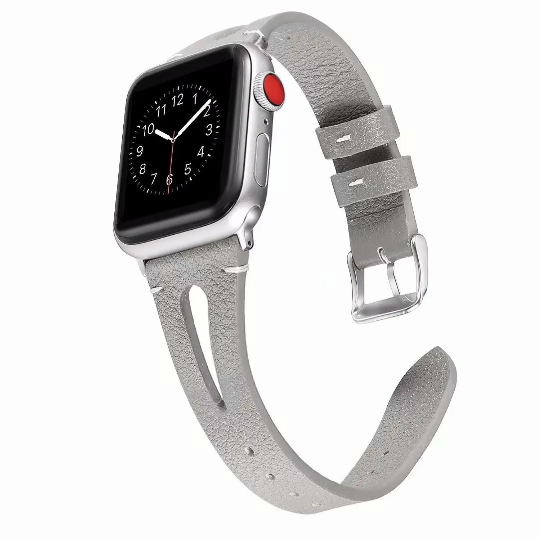 38 мм 42 мм кожаный браслет для Apple Watch ремешок 44 мм 40 мм браслет ремешок для iWatch 4 3 2 1