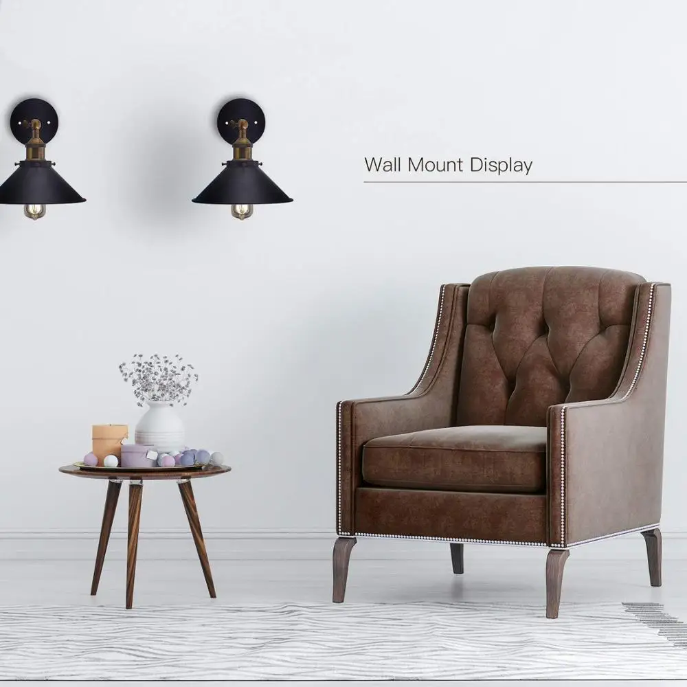 Железный винтажный настенный светильник в американском стиле для гостиной