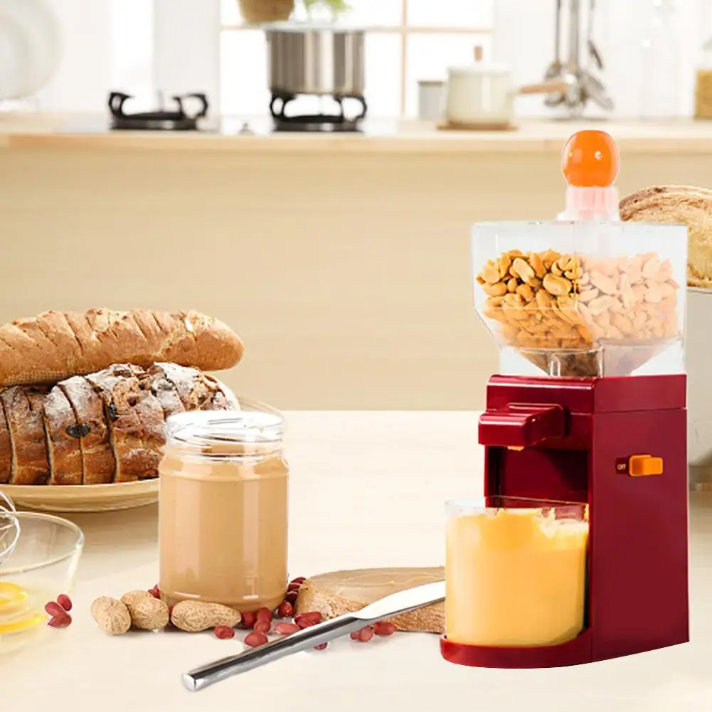 

500ML Electric Grinder Peanut Deep-fried Peanut Butter Maker Cashews Hazelnuts Coffee Grinding Machine Peanut Butter Grinder