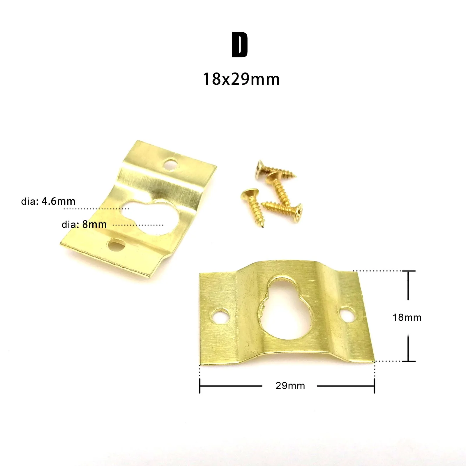 10/25pcs Black Silver Golden Hanging Picture Photo Frame Hanger Art Work Oil Painting Mirror Hook With Screws |