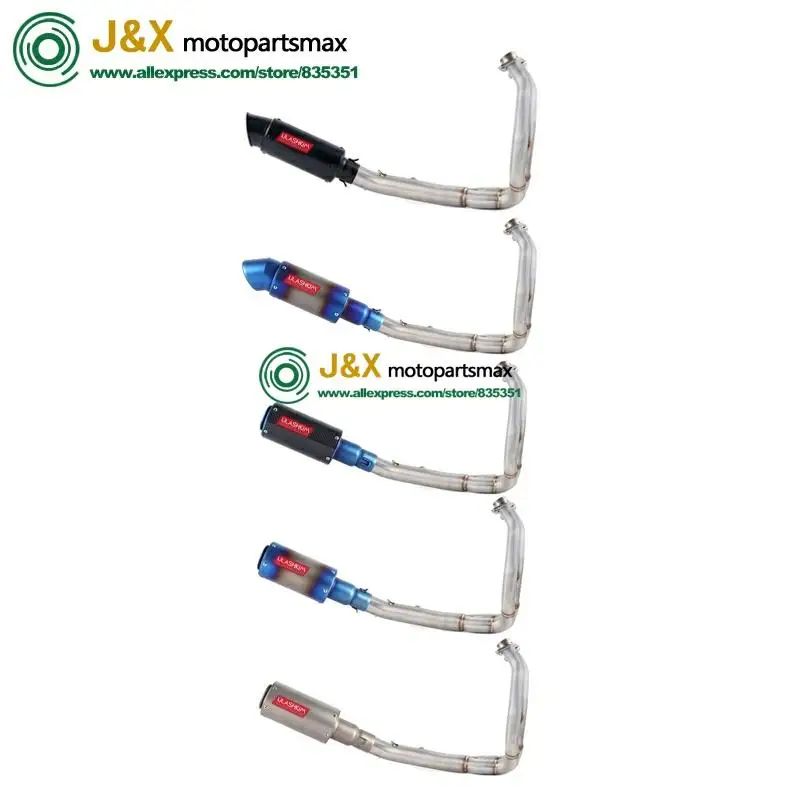Полная система слипоны для kawasaki ER6N ER6F NINJA650R 2012-2016 Ninja650 Z650 мотоциклетный полный
