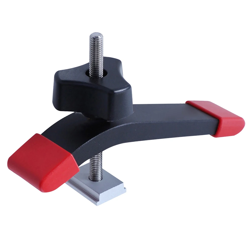 

Woodworking Table Pressing Block Carpentry T Track Wood Locator Clamp Universal Fixed Hold Down Clip Hand Tool