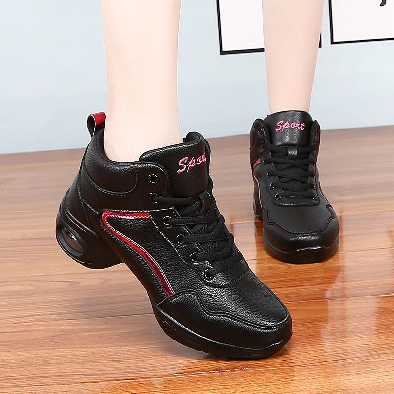 Обувь для джазовых танцев из искусственной кожи женские кроссовки современная