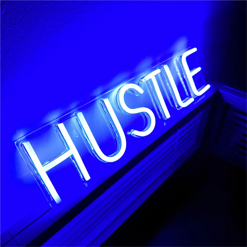 Светодиодный неоновый светильник HUSTLE настенные декоративные подвесные знаки