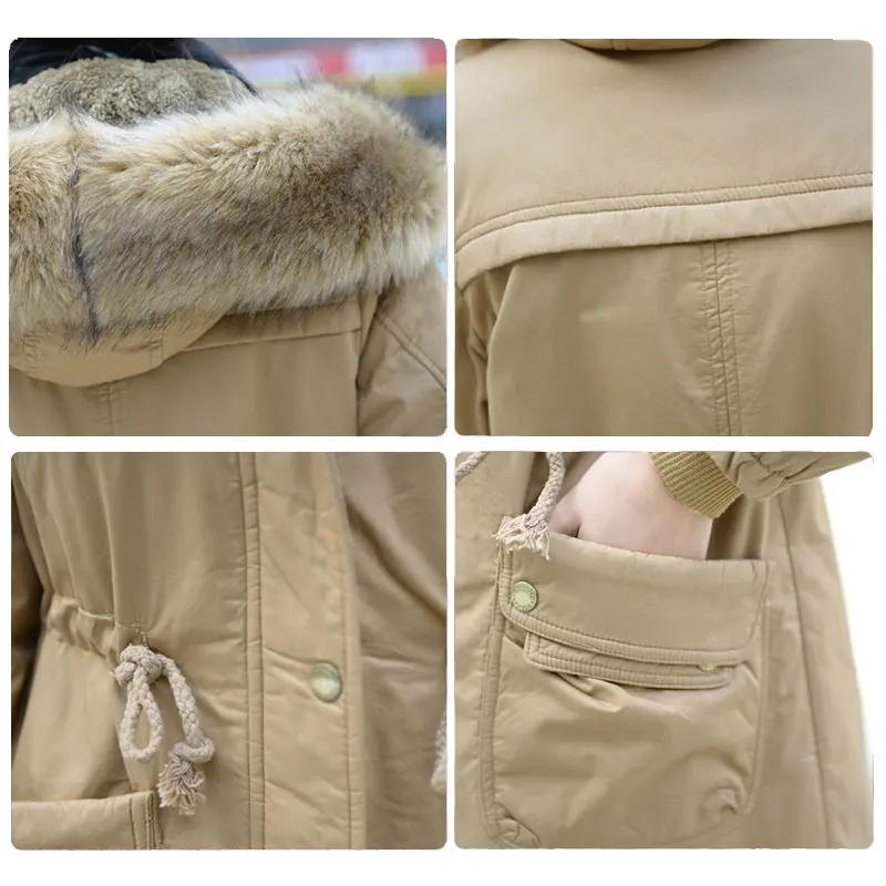 Lusumily 2020 зимняя куртка женская ватная верхняя одежда зимнее пальто с капюшоном