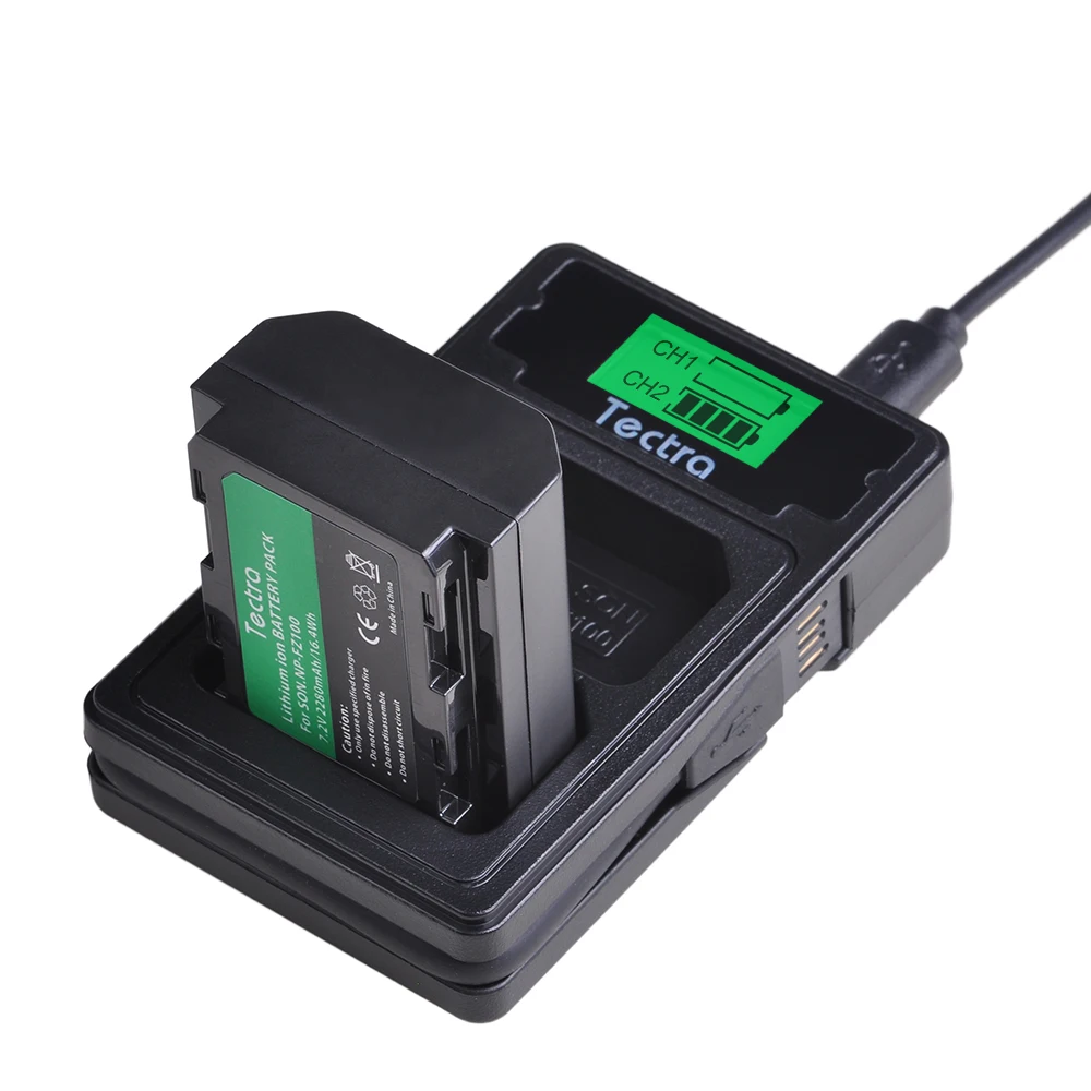 Аккумулятор NPFZ100 NP FZ100 с двойным зарядным устройством Type C для Sony Alpha 9 A9 9R A9R 9S A9S A7RIII