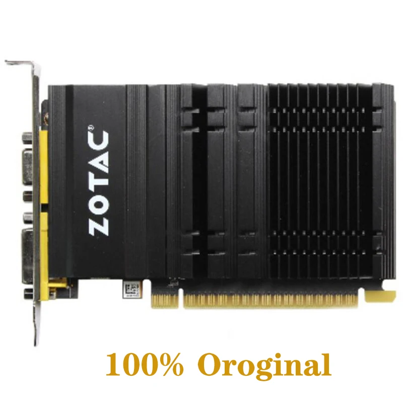 Видеокарта ZOTAC GeForce GT610 1 ГБ 64 бит GDDR3 графические карты GPU для NVIDIA Original GT 610 1GD3 DVI VGA