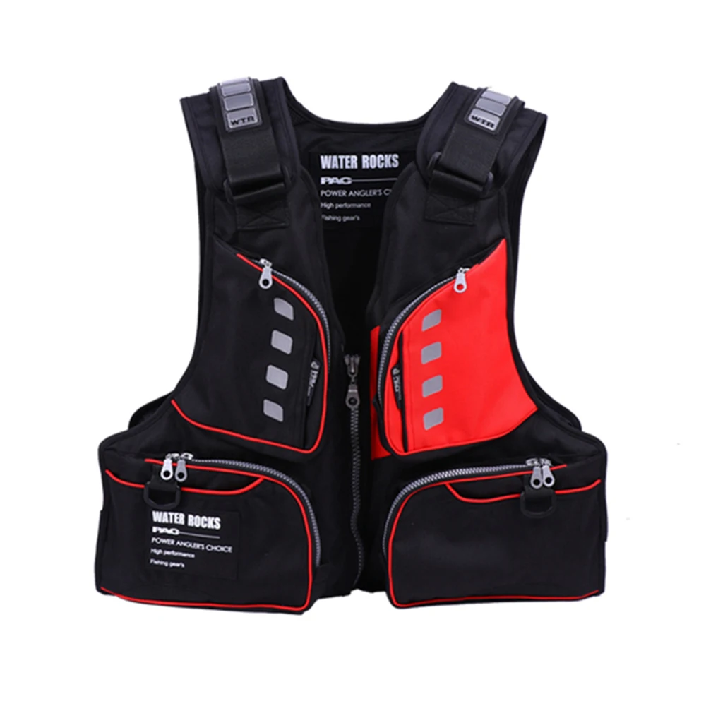 2021 hot sale life jacket professional adult fishing swimming rafting multi-function light multi-pocket | Спорт и развлечения