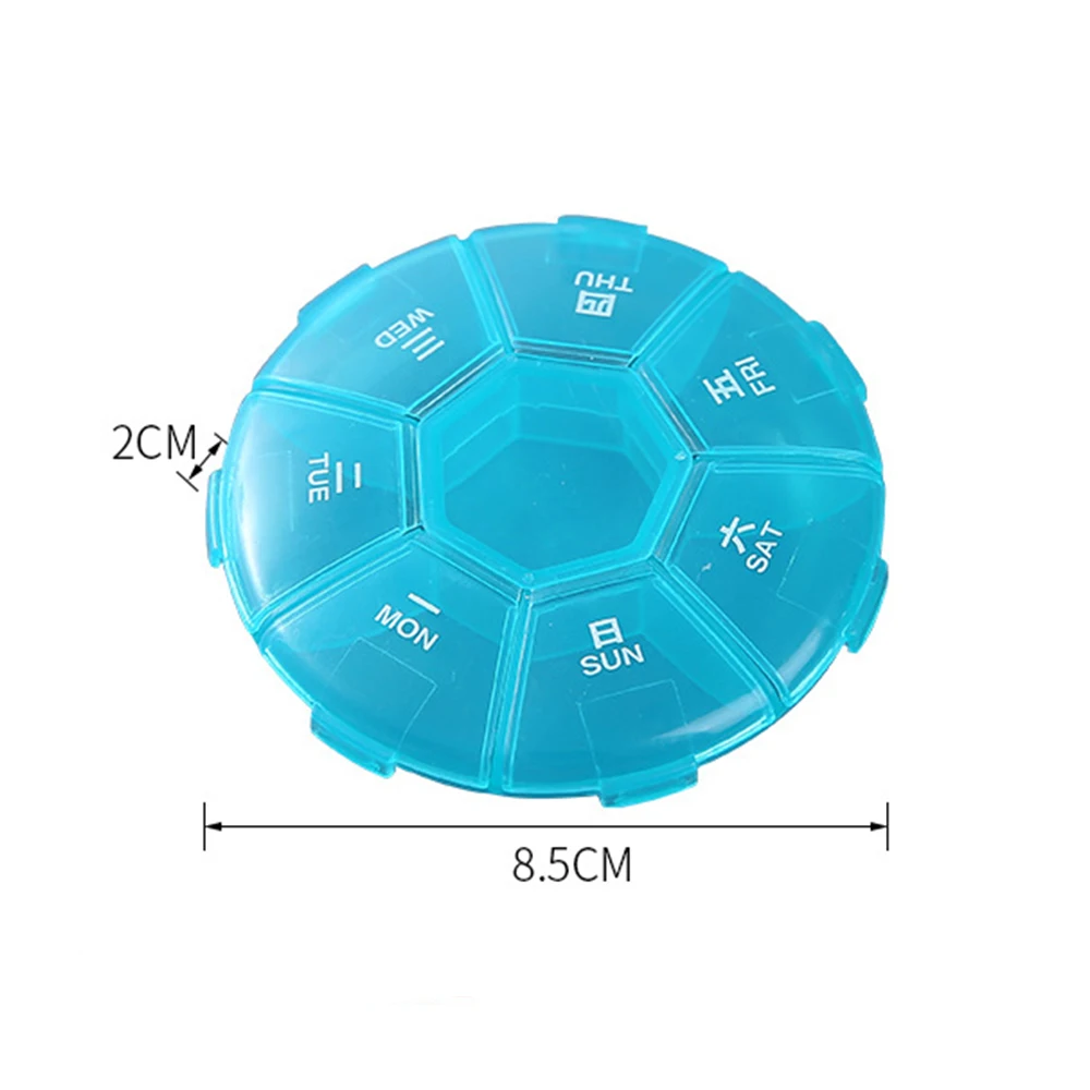 Органайзер для таблеток на неделю дорожный контейнер чехол лекарств 7 дней