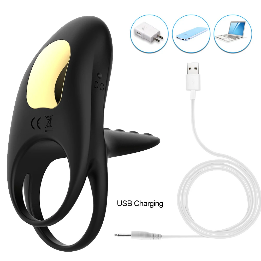 Вибратор кольцо на пенис с дистанционным управлением двойное для пениса