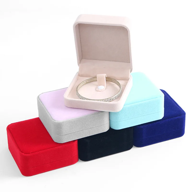 Коробка для ювелирных изделий бархатные коробки браслетов чехол браслета