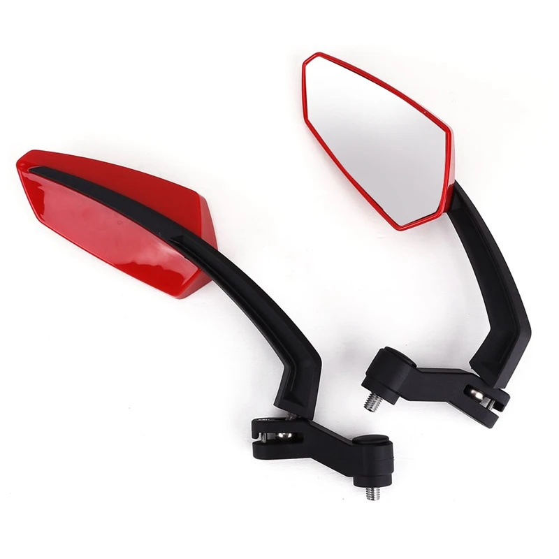 Universal Motorcycle Rearview Mirror with M8 M10 Clockwise and Counterclockwise Threaded Bolts ATV Moped Scooter Cruiser Roller |
