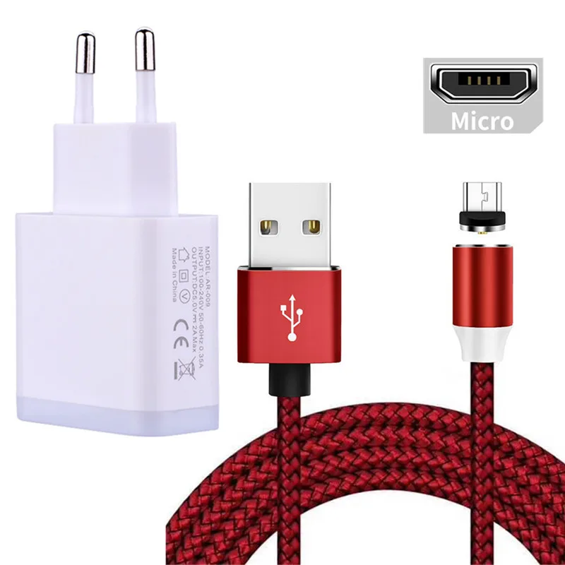 Магнитный зарядный кабель Micro USB 5 В 2 А для Samsung galaxy S5 S7 A01 A10 A6 A7 2018 J8 J3 J7 2016 мобильный