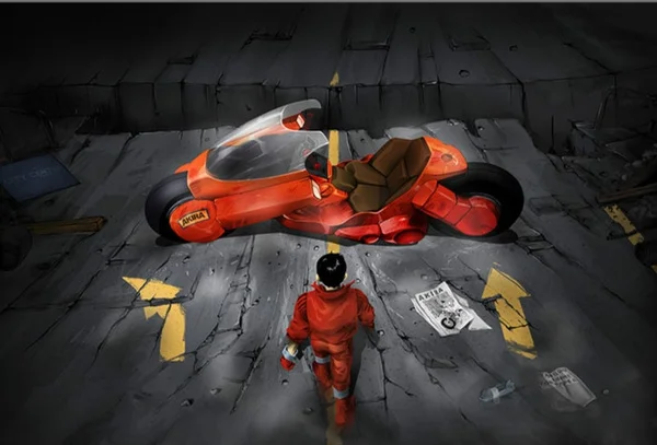 

Akira Red Fighting Poster Classic Japanese Anime Home Decor Metal Signs