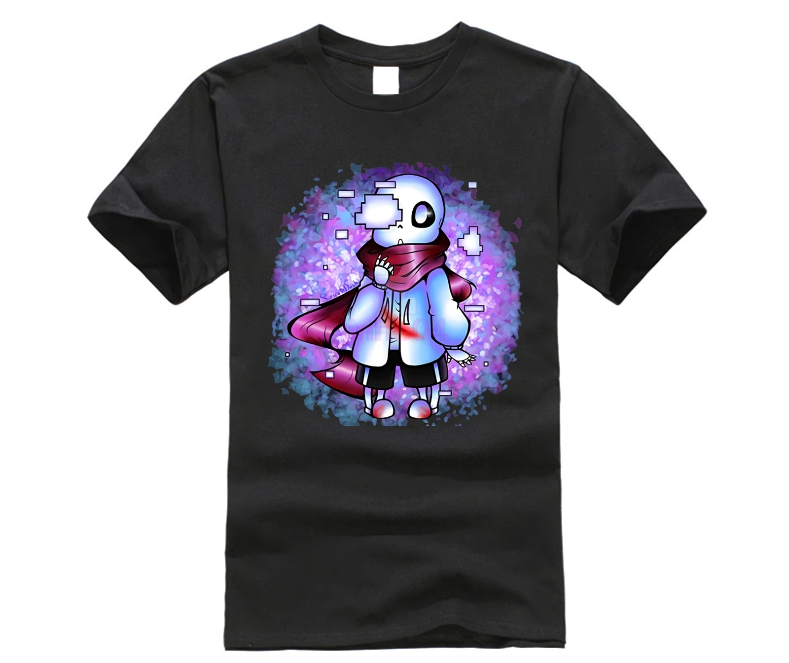 Футболка Undertale Aftertale Sans мужские Новые поступления индивидуальные футболки