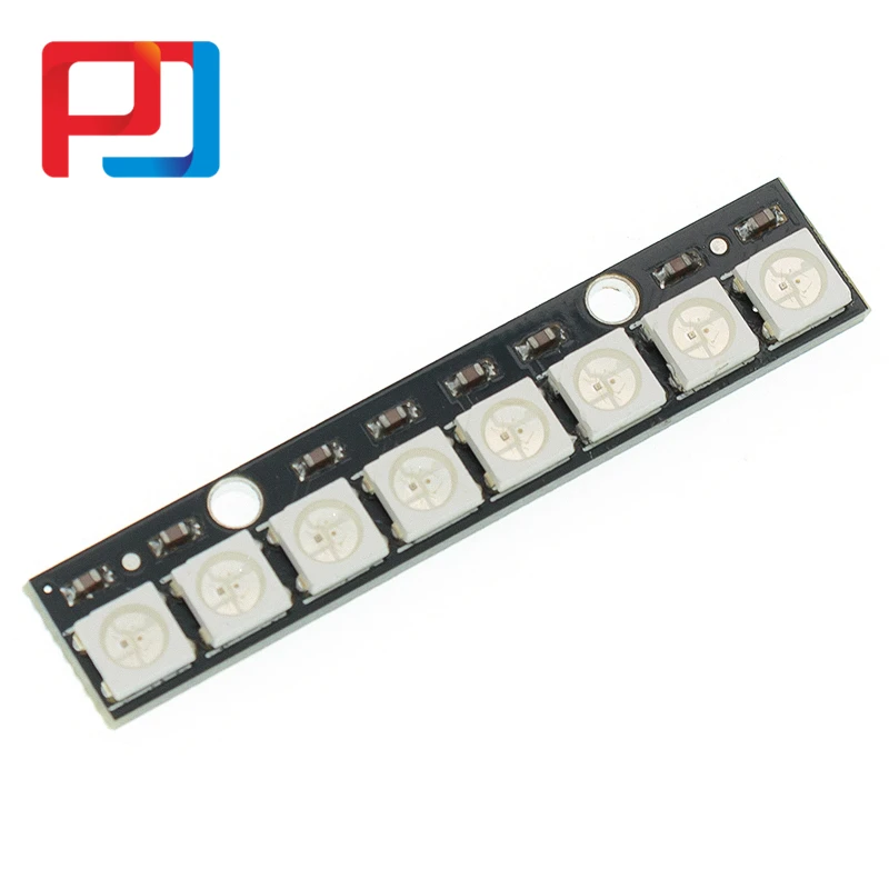 8 16 64 канала WS2812 WS2812B PULAR WS 2811 5050 RGB модуль панели лампы 5 в бит 8x8 Радужный