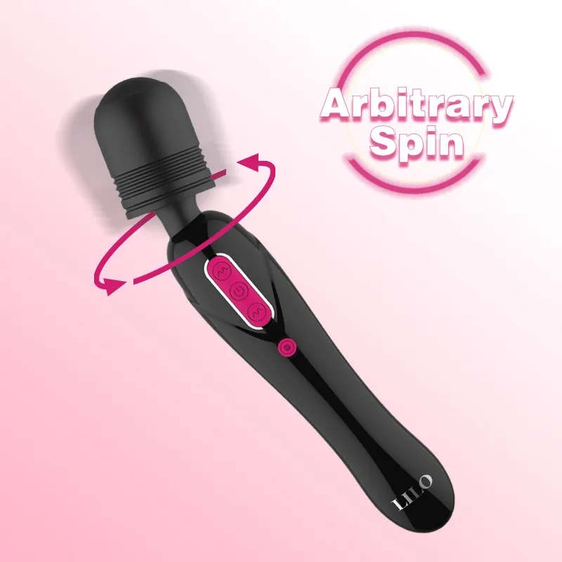 Arbitrary Rotation Dildo Vibrator Double Head Vibration Clit Stimulator Magic Wand AV USB Charging Sex Toys for Women | Красота и