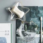 Креативная стеклянная мыльница в стиле Пномпень в форме морской звезды, контейнер для мыла, стеллаж для хранения часов, поднос для душа, аксессуары для ванной комнаты