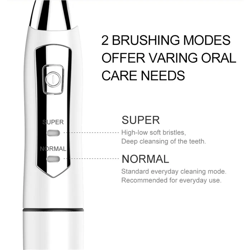 

ZY Electric Toothbrush Sonic Adult Battery Teeth brush holder Replacement Brush Heads Waterproof Smart Clean teeth SG910 Gift