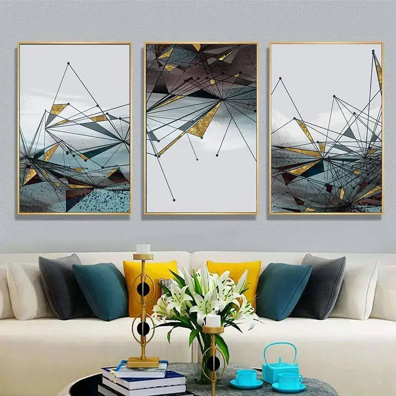 

Modern Wall Art Picture Canvas Painting Abstract Geometric Nordic Posters and Prints Wall Pictures for Living Room Home Decor