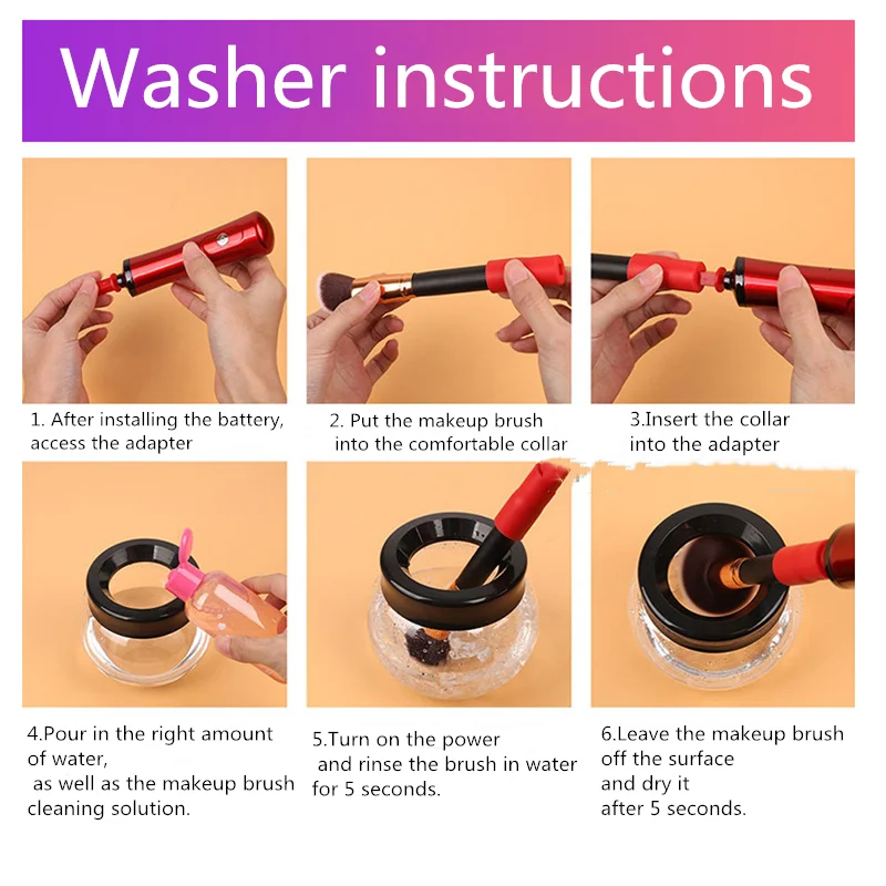 Профессиональная губка для удаления макияжа быстрая стирка и сушка кисти щетка