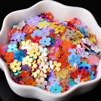 20g1200pcspack 7mm flat plum blossom pvc sequins wedding confetti diy sewing nail art jewelry party decoration accessories