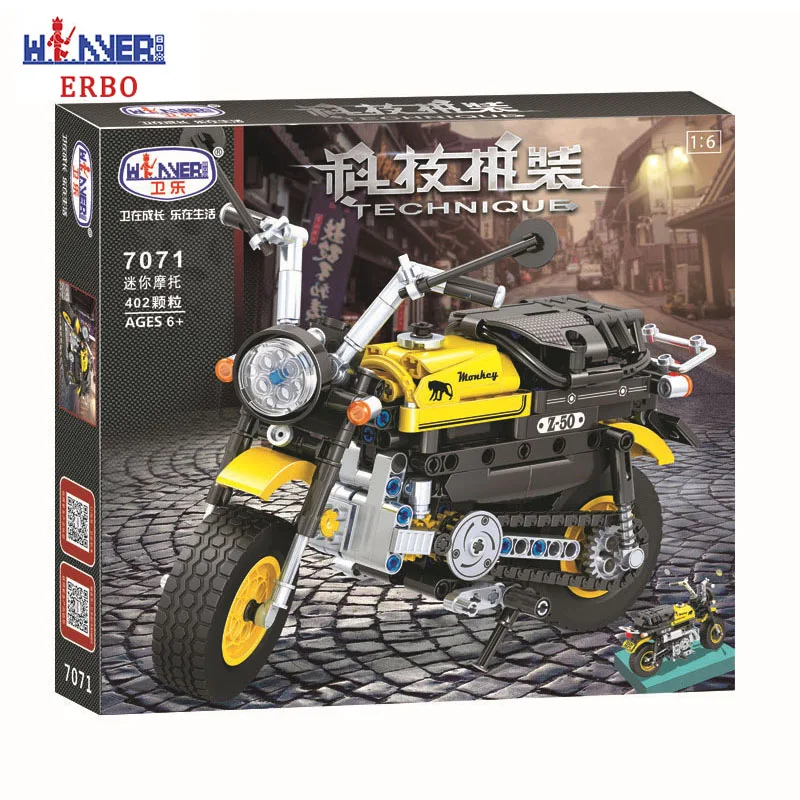 Конструктор для мотоцикла ERBO 402 шт. обучающий конструктор 1:6 |