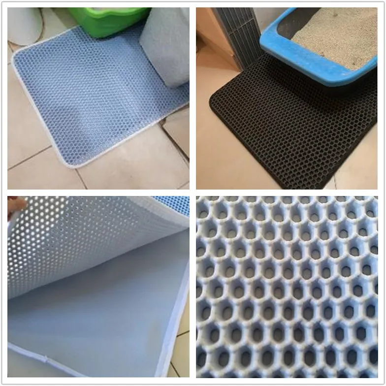 Водонепроницаемый коврик для кошачьего туалета EVA двухслойный нескользящий