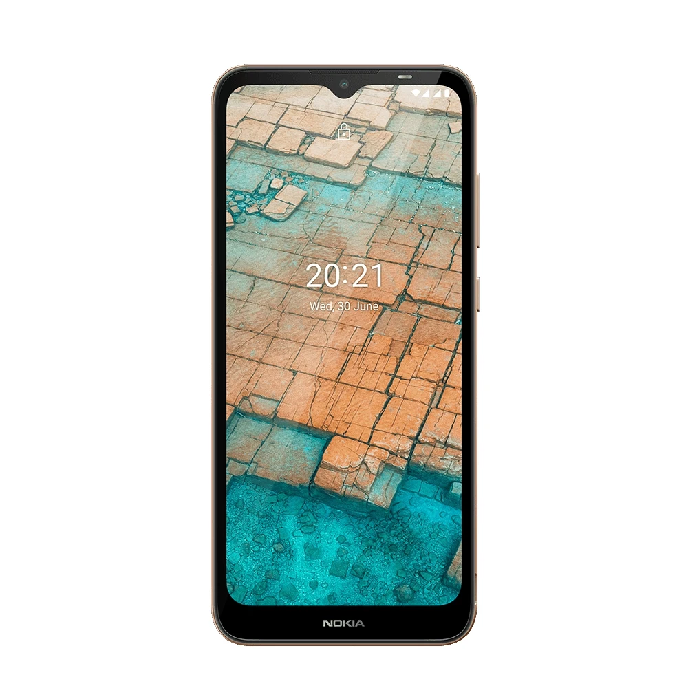 Smartphone NOKIA C20 DS TA-1352 | HD + 6.5 &quot| 2400 x 1080 2GB 32GB 5 MP / 2 Sim Micro USB 3000 mAh face recognition durable body