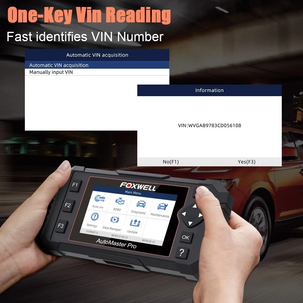 Автомобильный сканер FOXWELL NT614 Elite OBD2 проверка двигателя ABS подушка безопасности